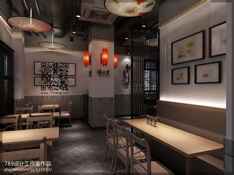 中式loft快餐店装修案例-杭州众策装饰装修公司