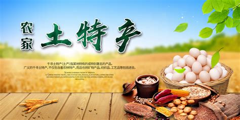 农家土特产特色餐饮美食宣传海报设计图片下载_psd格式素材_熊猫办公