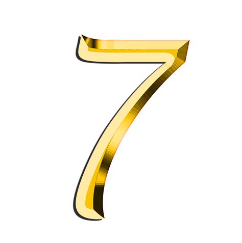 Number 7 Seven Digit Background PNG | Picpng