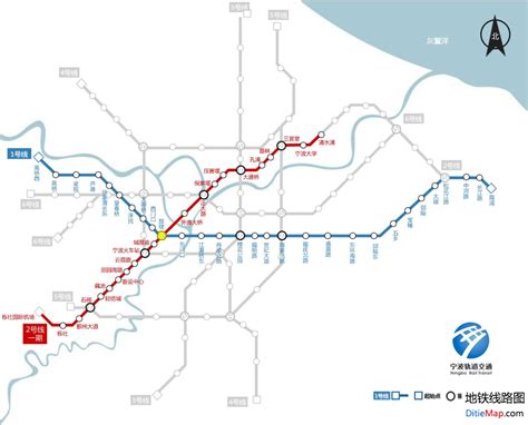 宁波地铁 - 地铁线路图