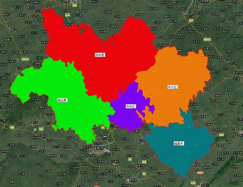 内江市市中区标准地图 - 内江市地图 - 地理教师网