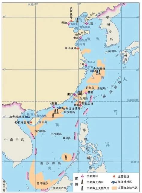 中国的四大海的分界线._百度知道