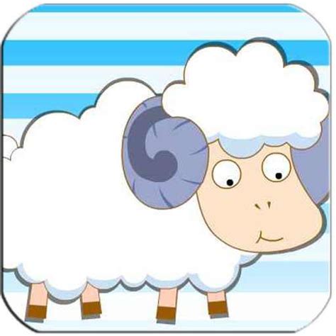 可爱的,云,动物,绵羊,羊羔,图标,形状,床,跳,爱