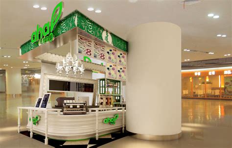 奶茶店、甜品店、水吧设计、效果图设计、贡茶、皇茶_点力中国-站酷ZCOOL