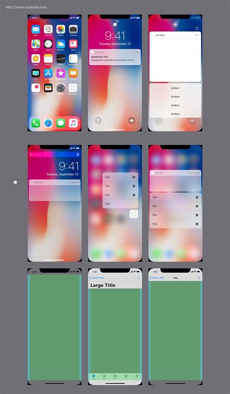 iPhone X（iOS11）设计规范 | 2021年5月_Hsing汐-站酷ZCOOL