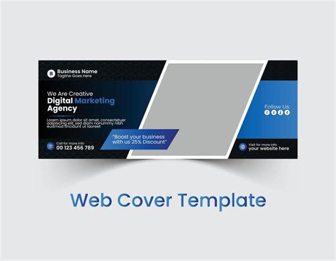 Professional corporate business social cover template design and web ...
