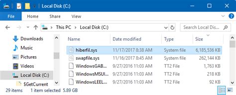 Move Windows 10 Hiberfil.sys to Another Volume to Free up C Volume Space