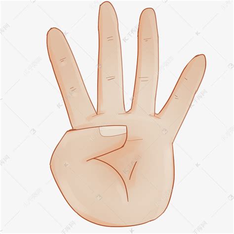 四个手指图标PNG图片素材下载_手指PNG_熊猫办公