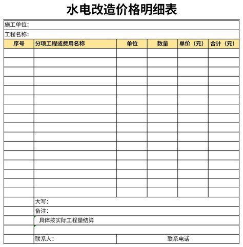管道改造价目表（管道改造报价单怎么写）-北京俊星环保