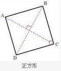 正方形面积公式等于对角线乘什么