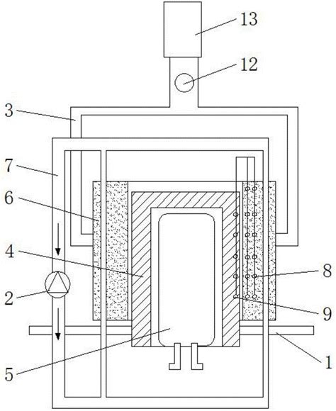 一种连铸保护渣渣膜热阻测量装置的制作方法
