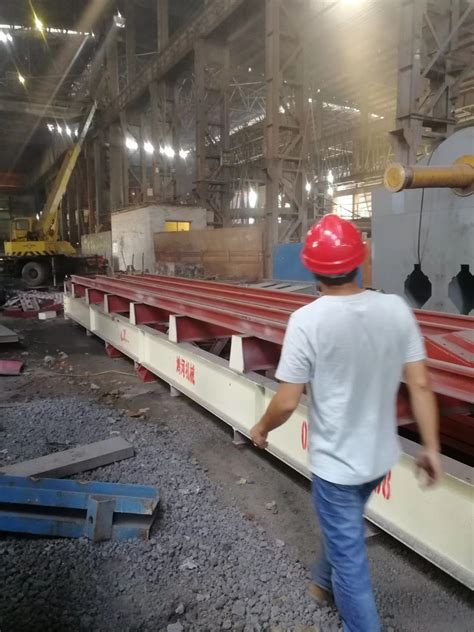 50吨电弧炉废钢预热设备在鄂州现场安装 - 河南鸿河科技有限公司