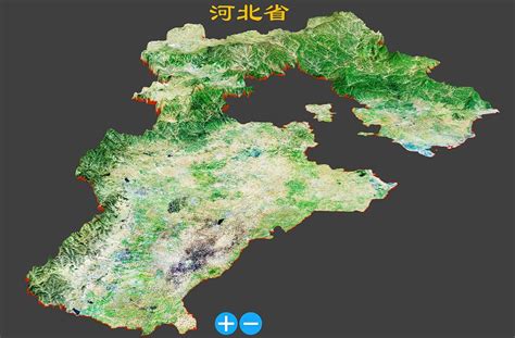 河北省3D地理模型和高精度高度图 - 互动学习网 在线互动学习教育内容制作专家