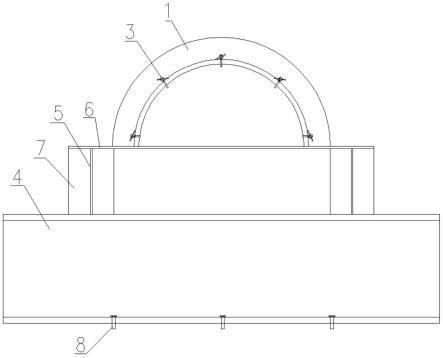 一种基于钢木混合结构形成的圆弧模板的制作方法