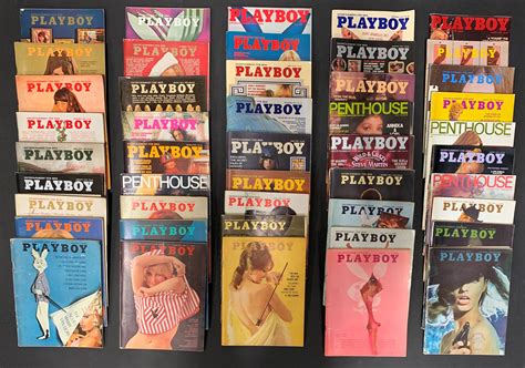 Lot - Collection of Vintage Playboy Magazines