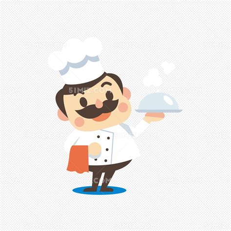 卡通可爱的厨师矢量素材免费下载 - 觅知网