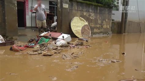广西融安普降大暴雨 多条道路中断农作物被洪水淹没