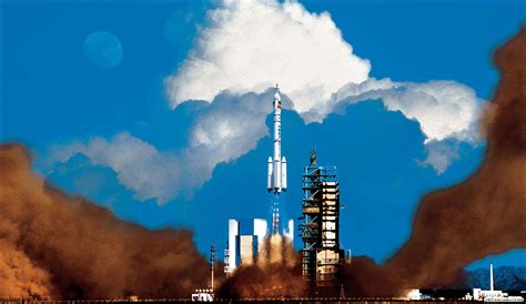 历史上的今天6月16日_2012年中国神舟九号飞船在甘肃省酒泉卫星发射中心由长征二号F遥九运载火箭搭载升空，将与天宫一号目标飞行器对接。