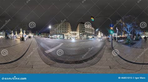 Hamburg 360 Degree Panorama Street View Editorial Image - Image of ...