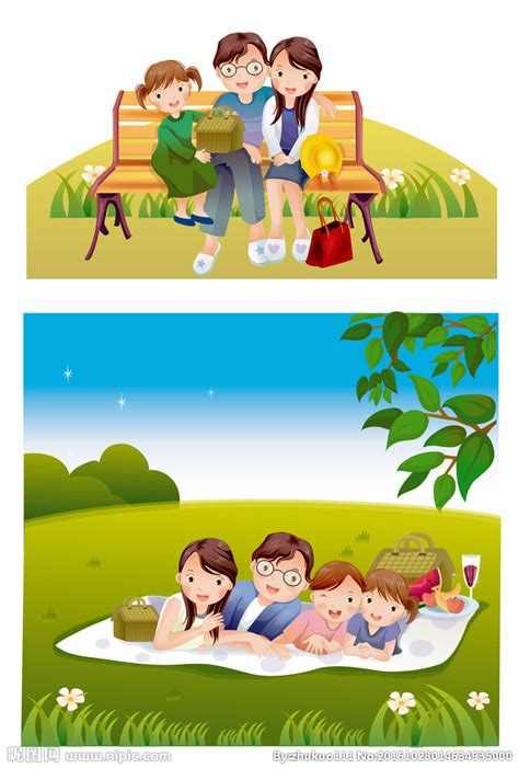 快乐家庭设计图__动漫人物_动漫动画_设计图库_昵图网nipic.com