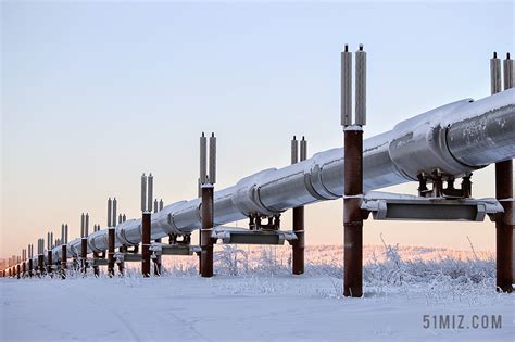 白色塑料管道运输石油方便快捷在冬季积雪的阿拉斯加州背景图片免费下载 - 觅知网