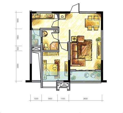 60平方复式房子设计图-房天下装修效果图