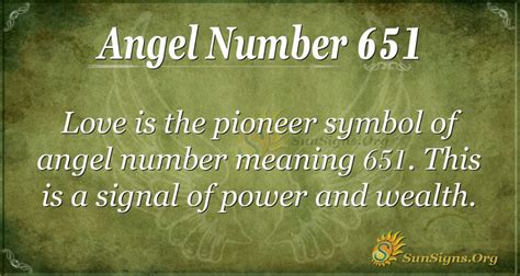 Number The Meaning of the Number 651