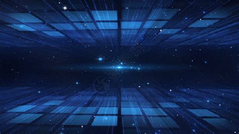 科技蓝色空间灯光通道穿梭循环动画GIF动图图片-正版gif素材401599969-摄图网