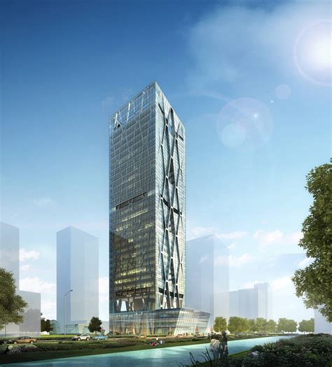 现代高层办公楼及商业大厦3dmax 模型下载-光辉城市