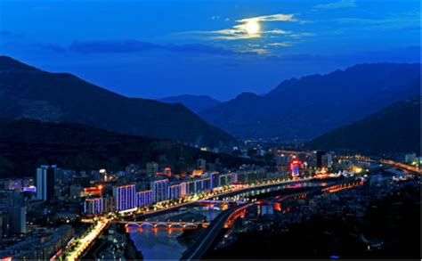 我的家乡甘肃省陇南市武都区公园夜景-中关村在线摄影论坛