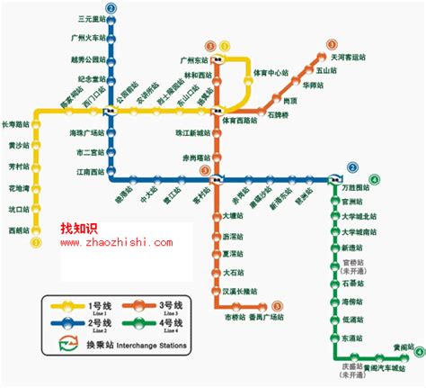 广州地铁线路、途经站点、发车时间及票价查询[含地铁线路图]