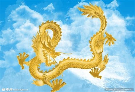 中国传统神话金色龙图png图片免费下载-素材fzJmUPkke-新图网