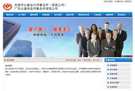 东莞中税网众誉网站建设案例_案例展示-向扬网络公司