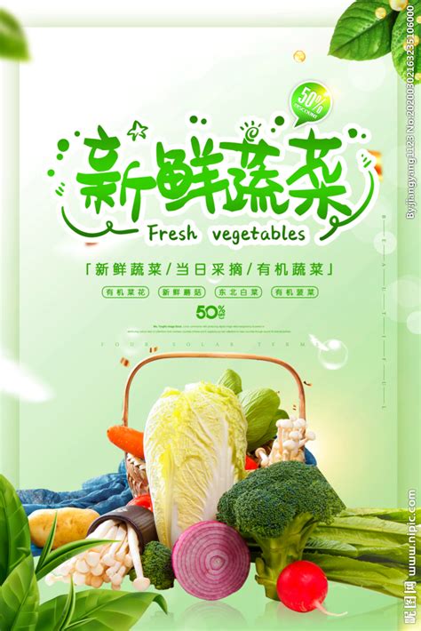 新鲜蔬菜当日采摘有机蔬菜设计图__广告设计_广告设计_设计图库_昵图网nipic.com
