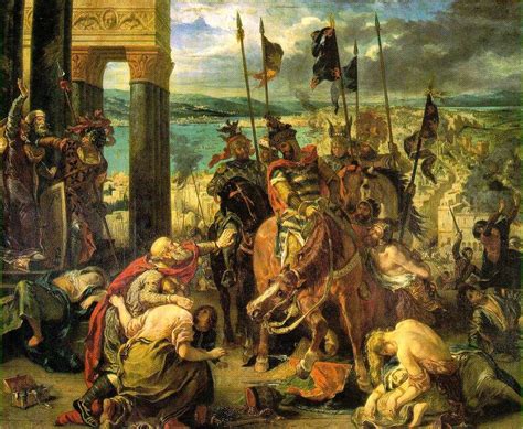 大观园丨画家岑道伟解析世界名画——《十字军占领君士坦丁堡》 - 知乎