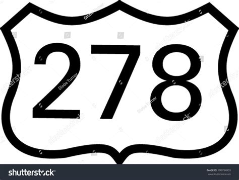Us 278 Highway Sign Stock Vector Illustration 100794859 : Shutterstock