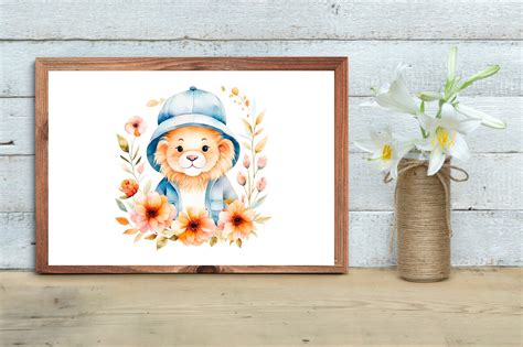 Cute Teddy Lion Wearing a Winter Hat Graphic by VAROT CHANDRA RAY ...