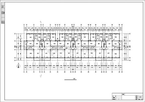 鹤岗市某小区6000平米6层框架结构住宅楼平立剖面设计CAD图纸_居住建筑_土木在线