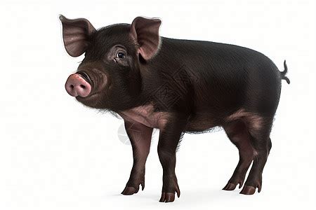 一只小黑猪高清图片下载-正版图片600153090-摄图网