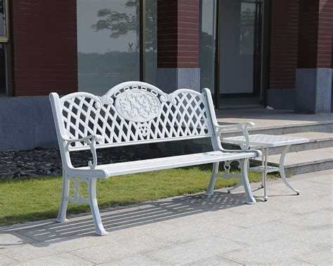 户外公园椅双人椅休闲广场椅铸铝花园椅园林椅子长椅防锈公园 ...