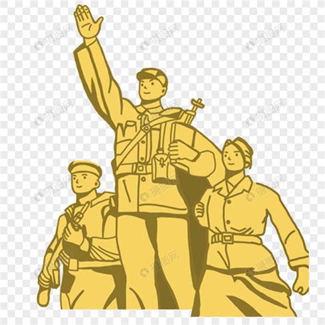 9.30中国烈士纪念日烈士雕塑长城海报背景图片免费下载-千库网