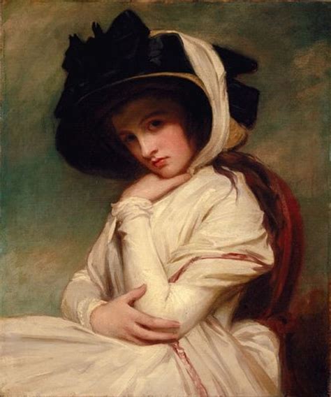 18世纪英国画家乔治·罗姆尼（George Romney）所画的汉密尔顿夫人（La