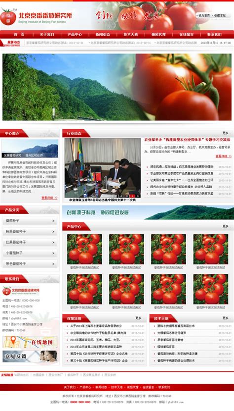 手绘有机蔬菜西红柿海报设计_红动网