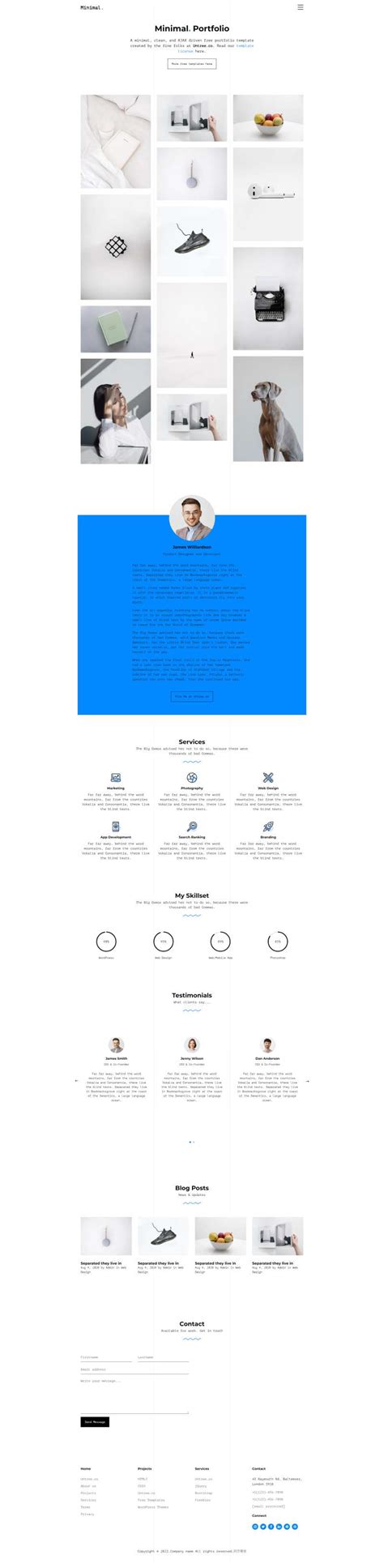 设计公司网站模板，展示型企业网页模板-17素材网