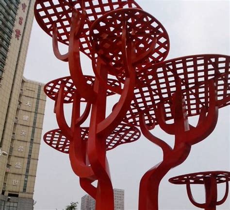 广东雕塑工厂供应不锈钢蘑菇树雕塑，城市景观雕塑摆件 - 原著雕塑 - 九正建材网
