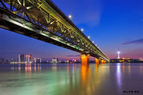 武汉古田桥夜景摄影图片图片-包图网