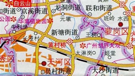 白云区域地图矢量素材,广州,白云区地图,太和镇,人和镇,江高镇,石门街
