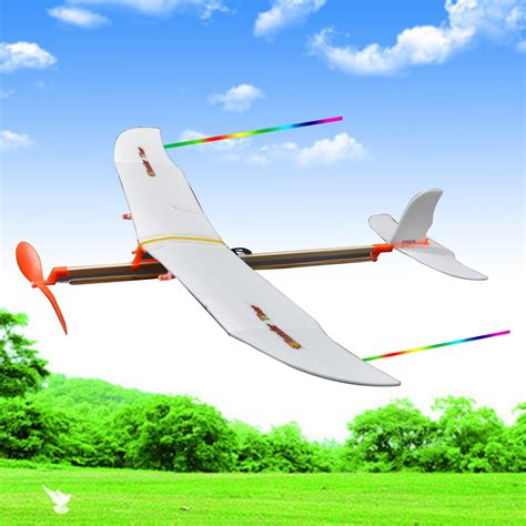 橡筋动力飞机 航模科普培训 航模拼装 雷神滑翔机-阿里巴巴