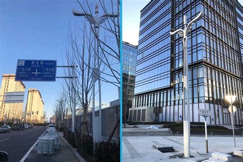 我公司设计并制作施工的北京大兴区国家新媒体产业基地-星光路的智慧路灯工程快要竣工 - 新闻中心 - 北京星光裕华照明技术开发有限公司