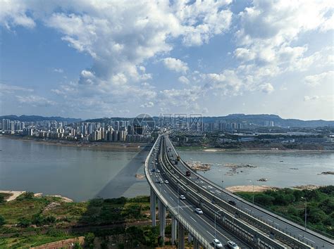 重庆鱼洞长江大桥航拍高清图片下载-正版图片502386665-摄图网